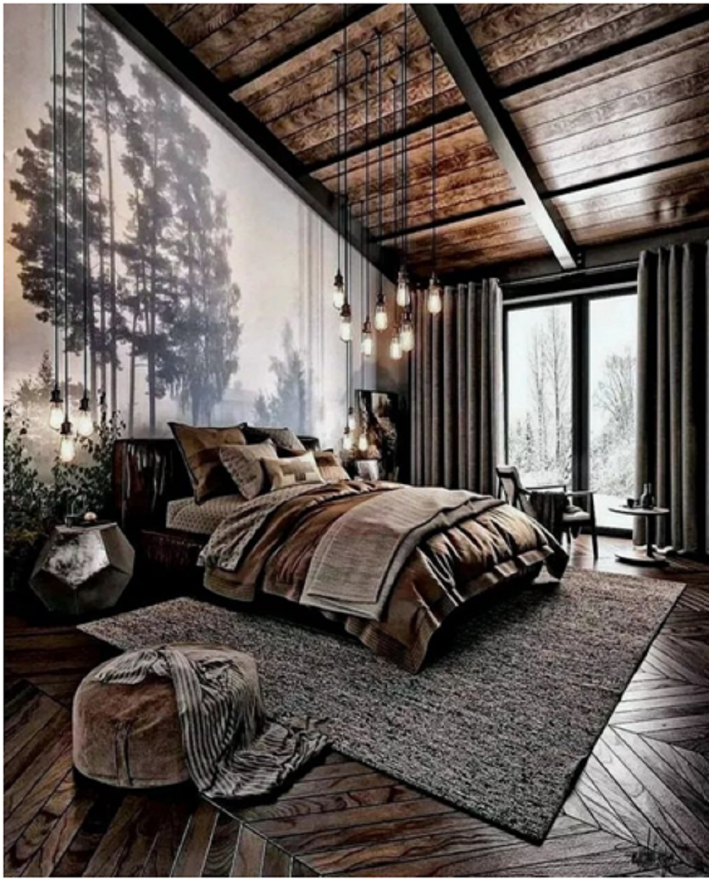 Cabin Style Bedroom