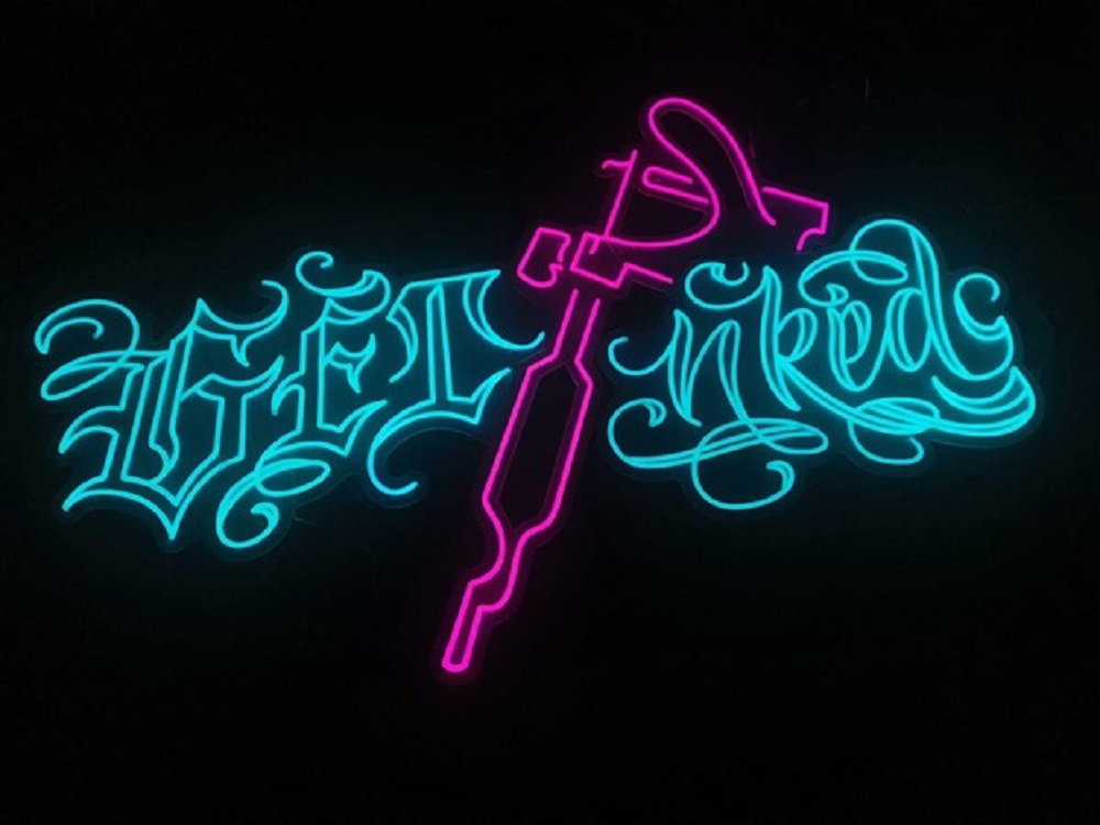 custom green neon sign