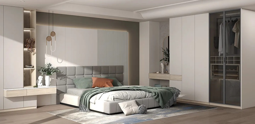 modern handleless wardrobe